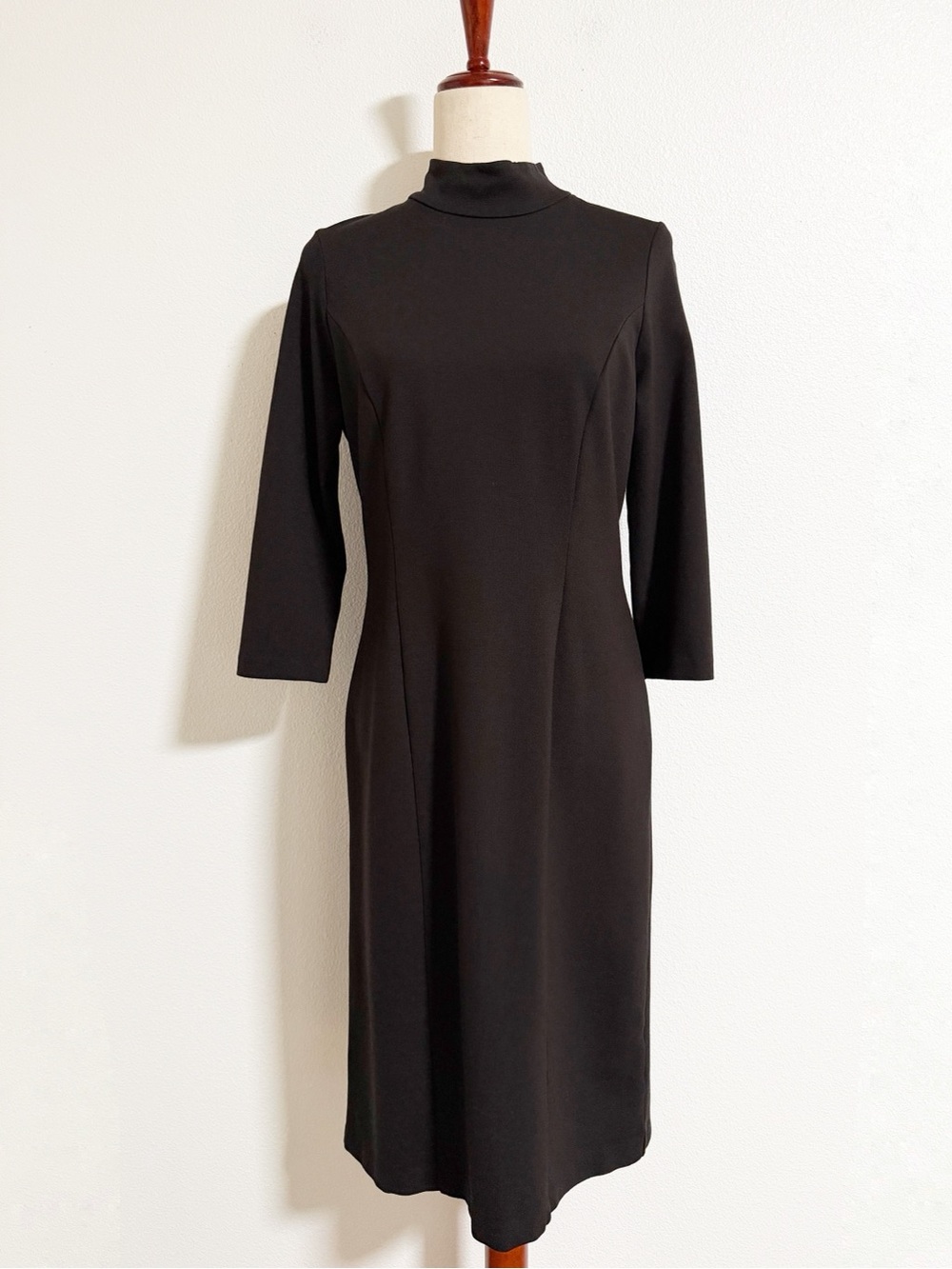 Vintage Talbots Mock Neck Midi Dress